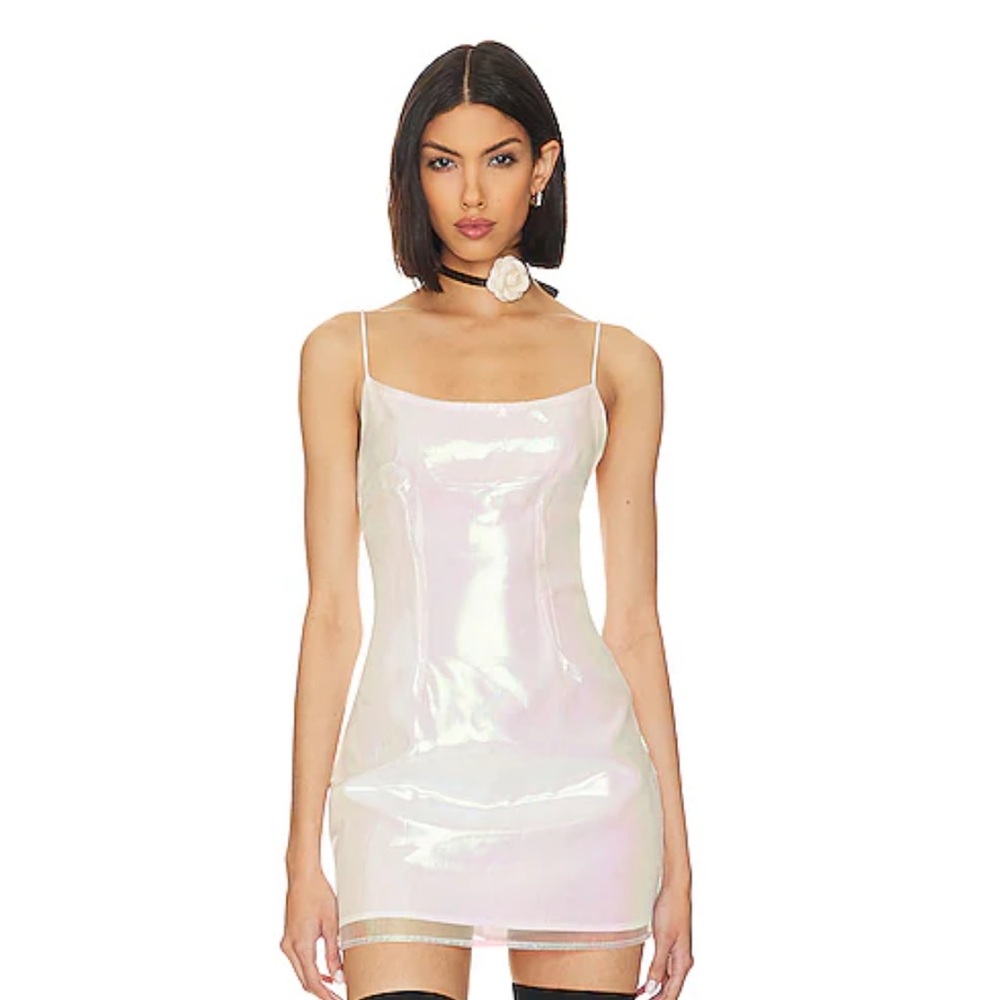 NEW w/ TAGS: Superdown from Revolve - Rosalind Mini Dress in Opal White
